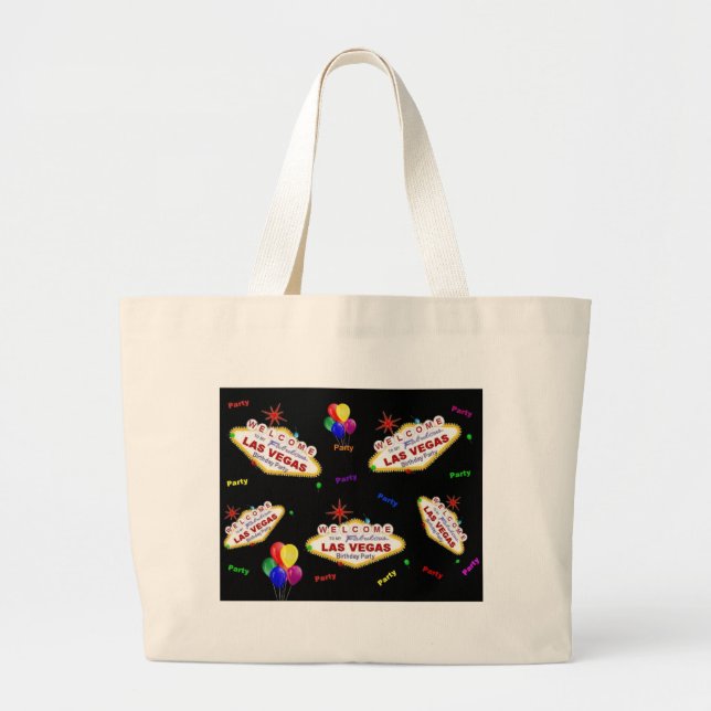 Meine fabelhafte Las Vegas Geburtstagsparty Tote B Jumbo Stoffbeutel (Vorne)