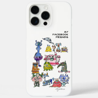 Meine Facebook-Freunde Cartoon-Monster iPhone 16 Pro Max Hülle