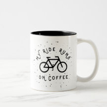 Meine Fahrläufe auf Kaffee - Radfahrer