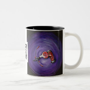 Meine Fahrrad-Tasse Zweifarbige Tasse