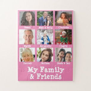 Meine Familie und Freunde Name & Foto Rosa Demenz