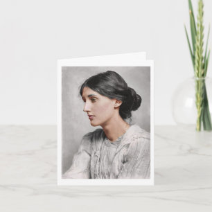 Meine Farbgebung der Virginia Woolf Karte  