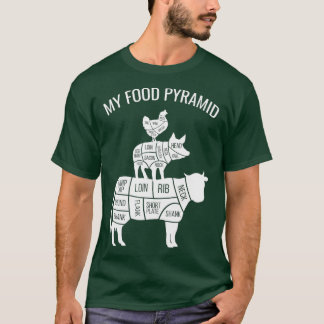 Meine Fastenschwanzpyramide Funny Carnivorne Cow P T-Shirt