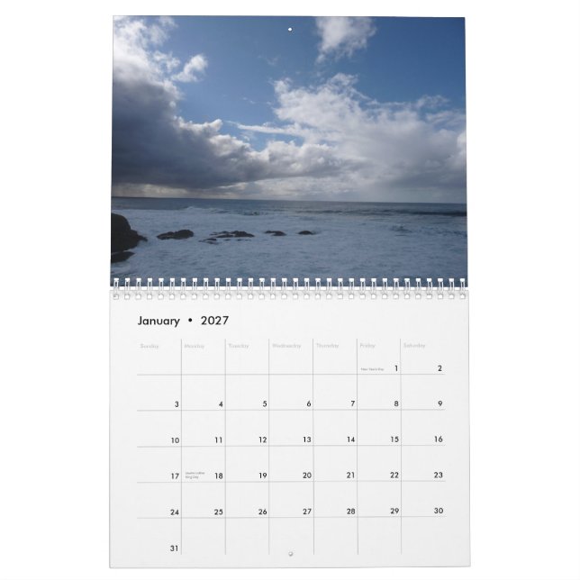 Meine Favoritel Ozean-Schüsse Kalender (Jan 2027)