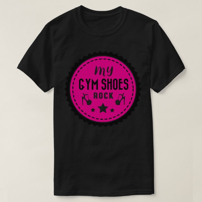 Meine Fitnessschuhe Rock T-Shirt (Design vorne)