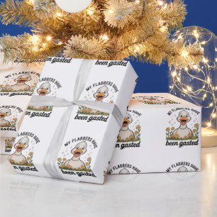Meine Flabbers sind mit Gänse Sarkastischem Humor Geschenkpapier