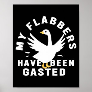 Meine Flabbers sind verstört Retro-Spaß Poster