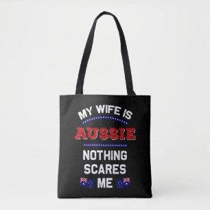 Meine Frau ist Aussie Down Under Monarchie Austral Tasche