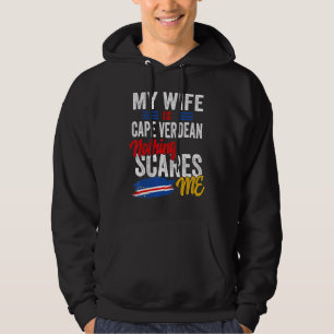 Meine Frau ist Kap Verde Kap Verde Erbe Flagge S Hoodie