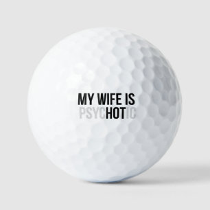Meine Frau ist psychotisch, lustiger Ehemann Golfball