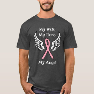 Meine Frau, mein Held, Brustkrebs-Bewusstseins-Sch T-Shirt