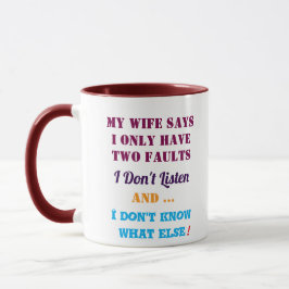 Meine Frau und meine Fehler Tasse