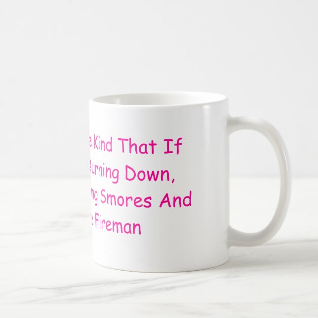 Meine Freunde sind die Art, die, wenn das Haus… Kaffeetasse (Rechts)