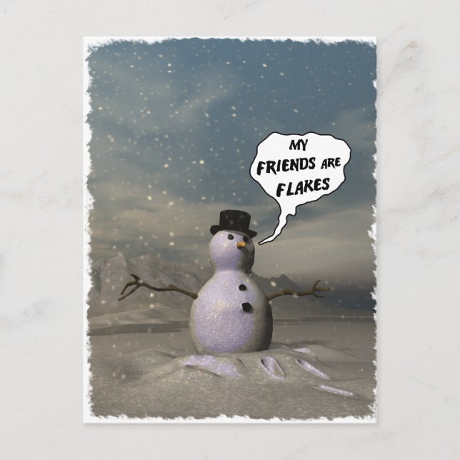 Meine Freunde sind Flakes Postkarte (Vorderseite)