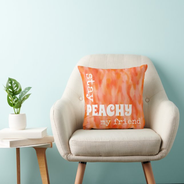 Meine Freundin bleibe eine gemütliche Orange. Kissen (Stuhl )
