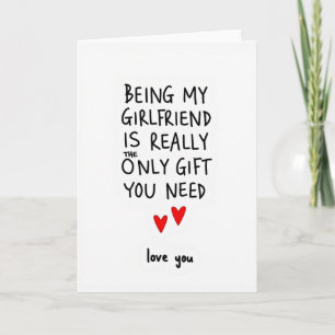 Meine Freundin ist die Geschenkkarte Karte