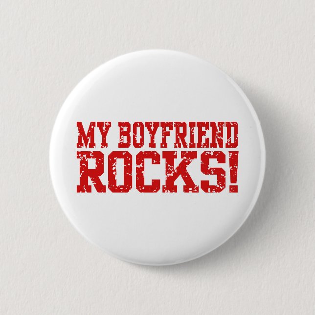 Meine Freundin Rocks Button (Vorderseite)