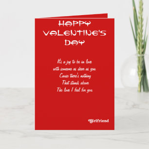 Meine Freundin Valentinstag grüßt Feiertagskarte