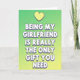 Meine Freundin zu sein ist das einzige Geschenk, d Karte