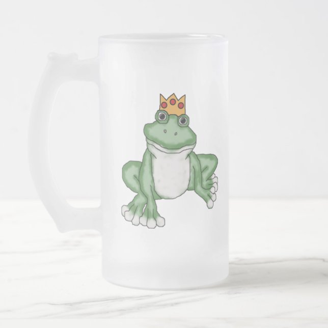 Meine Frosch-Prince-Tasse - SRF Mattglas Bierglas (Links)