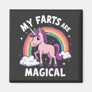 Meine Furzen sind zauberhafter, sonniger Regenboge Magnet