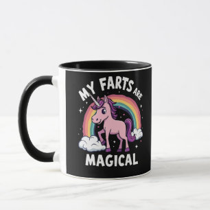 Meine Furzen sind zauberhafter, sonniger Regenboge Tasse