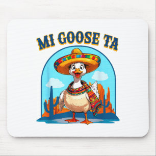 Meine Gans Ta Lustiges Fiesta Gans Pun Shirt Sombr Mousepad