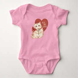 Meine ganze Liebe Tabby-Katze Baby Strampler