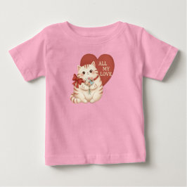 Meine ganze Liebe Tabby-Katze Baby T-shirt