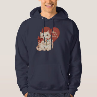 Meine ganze Liebe Tabby-Katze Hoodie