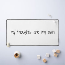 Meine Gedanken Desk Mat