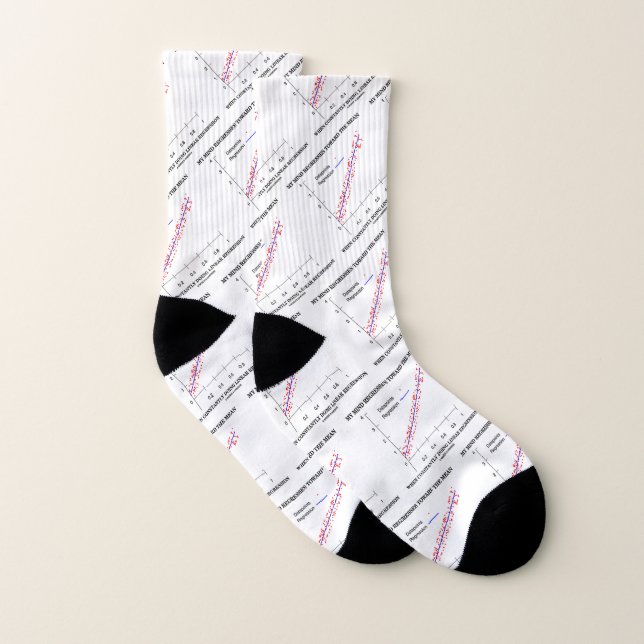 Meine Gedanken drehen sich um eine Gemeine lineare Socken (Paar)