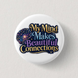 Meine Gedanken knüpfen schöne Verbindungen Neurodi Button