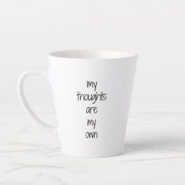 Meine Gedanken Latte Tasse