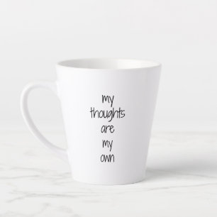 Meine Gedanken Latte Tasse