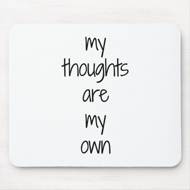 Meine Gedanken Maus Pad Mousepad (Vorne)
