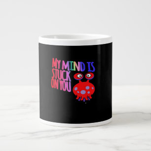Meine Gedanken sind bei dir Herzliches Minimal-Des Jumbo-Tasse
