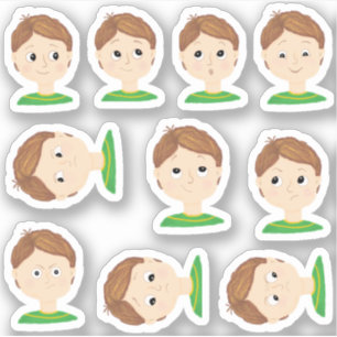 Meine Gefühle Emotionstabelle Aufkleber