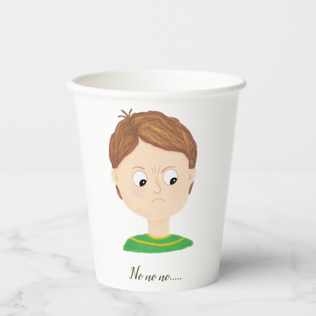 Meine Gefühle Emotionstabelle Pappbecher (Vorderseite)