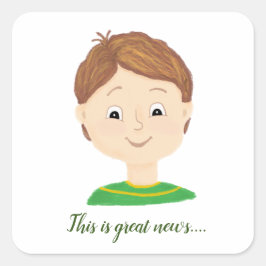 Meine Gefühle Emotionstabelle Quadratischer Aufkleber