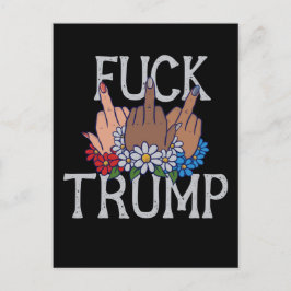 Meine Gefühle zu Donald Trump United stehen wir au Postkarte