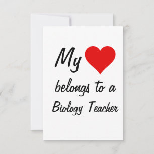 Meine gehört einer Biologie-Lehrerin Karte