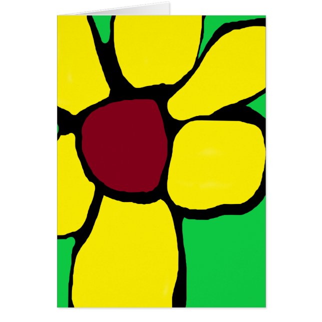 Meine gelbe Abstrakte Blume (Vorne)