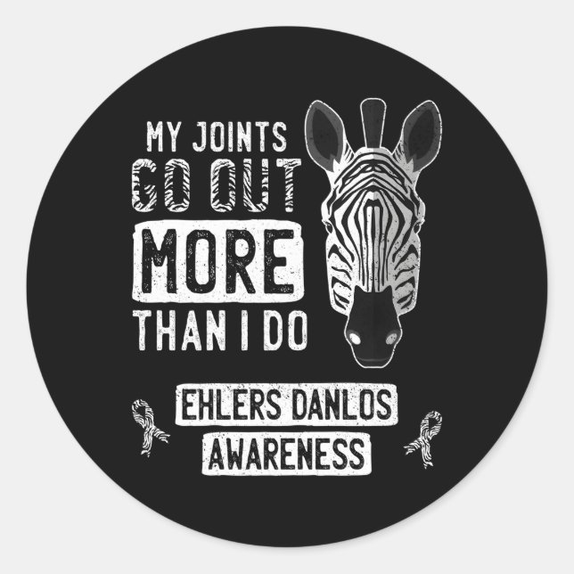 Meine Gelenke gehen aus Ehlers-Danlos Syndrom Eds  Runder Aufkleber (Vorderseite)