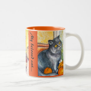 Meine geliebte Katze - Kaffee-Tasse Zweifarbige Tasse