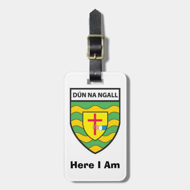 Meine Gepäck-Personalisierte Donegal-Landkreis-ID Gepäckanhänger (Vorderseite vertikal)