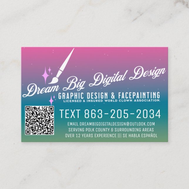 MEINE GESCHÄFTSKARTEN-DESIGN VISITENKARTE (Vorderseite)