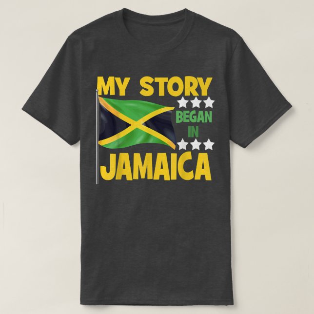 Meine Geschichte begann auf Jamaika mit dem Stolz  T-Shirt (Design vorne)