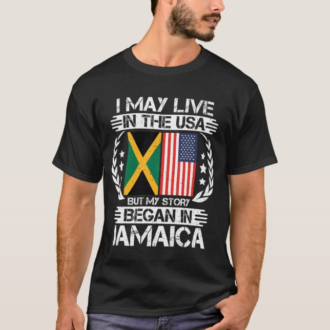 Meine Geschichte begann auf Jamaika T-Shirt (Vorderseite)