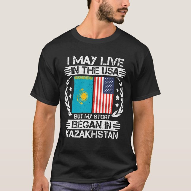 Meine Geschichte begann in Kasachstan T-Shirt (Vorderseite)